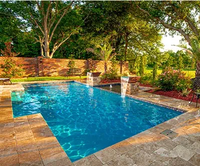 Crystal Blue pool color example
