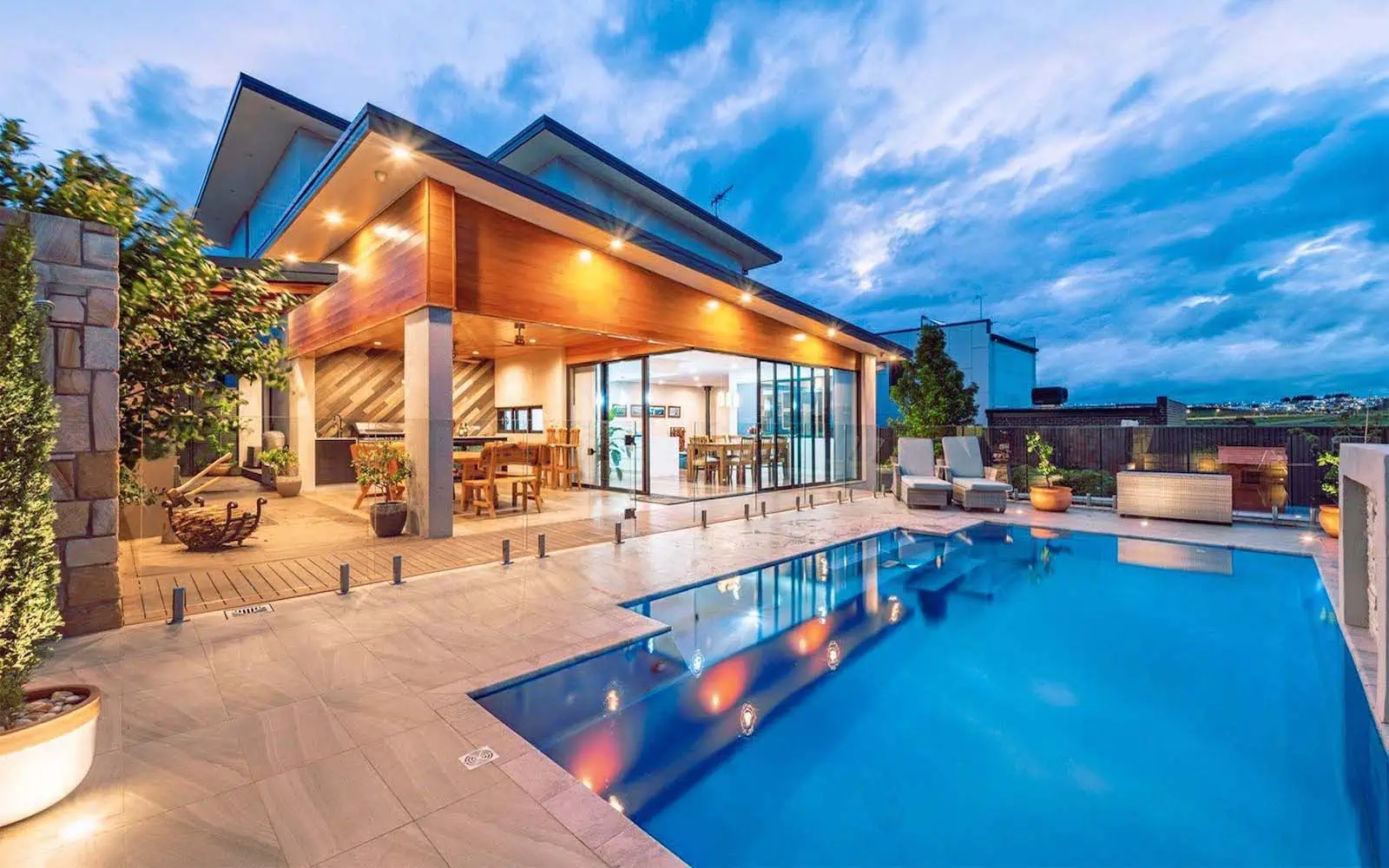 modern fiberglass pool designs for Wilmington NC